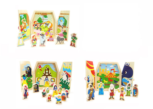 CLASSIC WOODEN INTERACTIVE STORYTELLING BOOKS