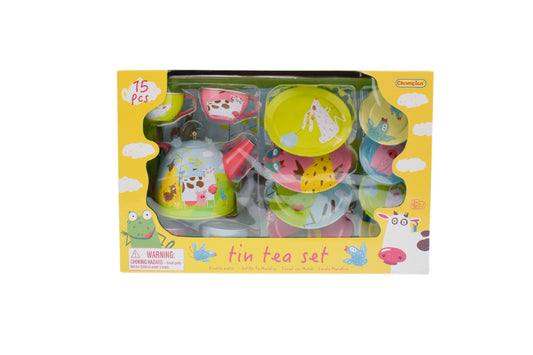 FARM TIN TEA SET 15PCS