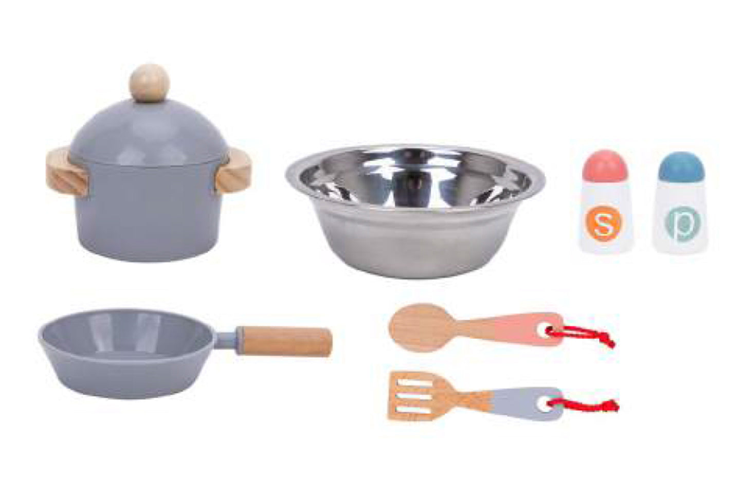 WOODEN PLAY KITCHEN SET