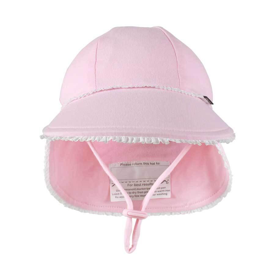 Bedhead Legionnaire Hat - Ruffle Trim 'Blush? L-1942353560553525248