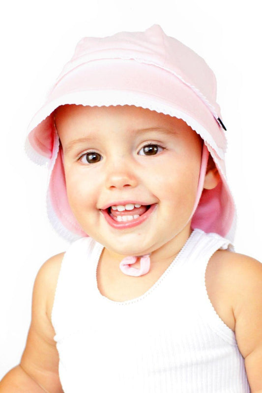Bedhead Legionnaire Hat - Ruffle Trim 'Blush? XL-1942353923566342145