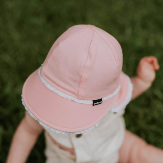 Bedhead Legionnaire Hat - Ruffle Trim 'Blush? L-1942353560553525250