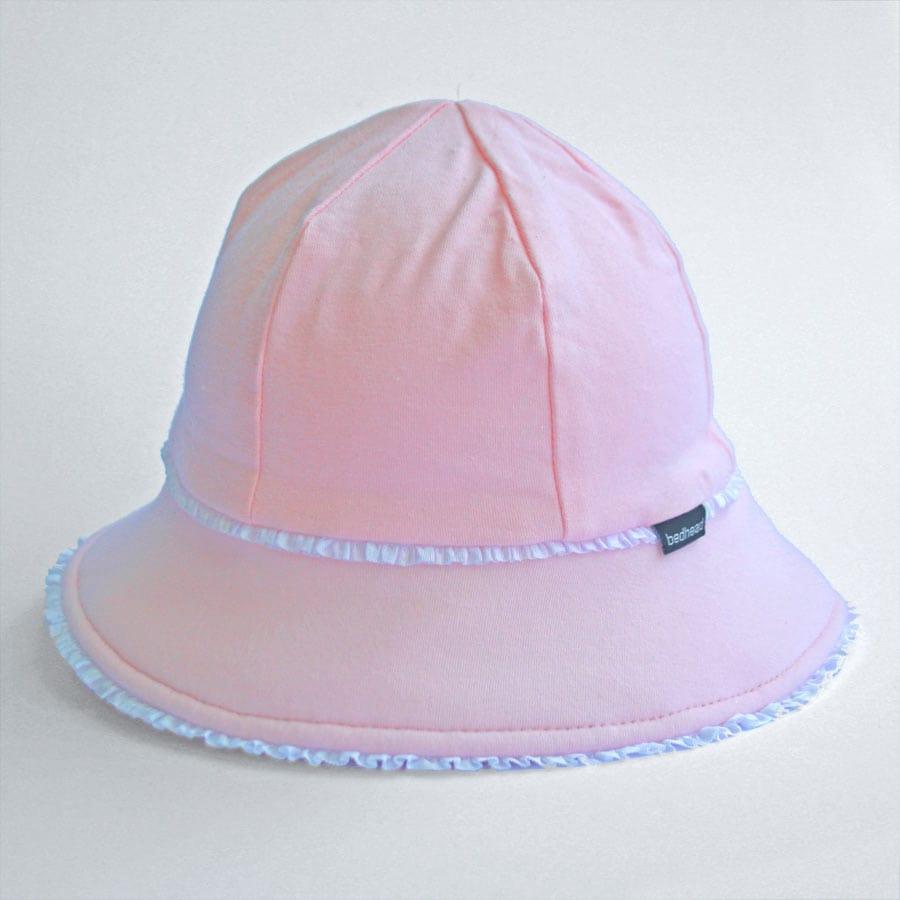 Bedhead Toddler Bucket Hat - Blush Ruffle Trim M-1942353919686610944