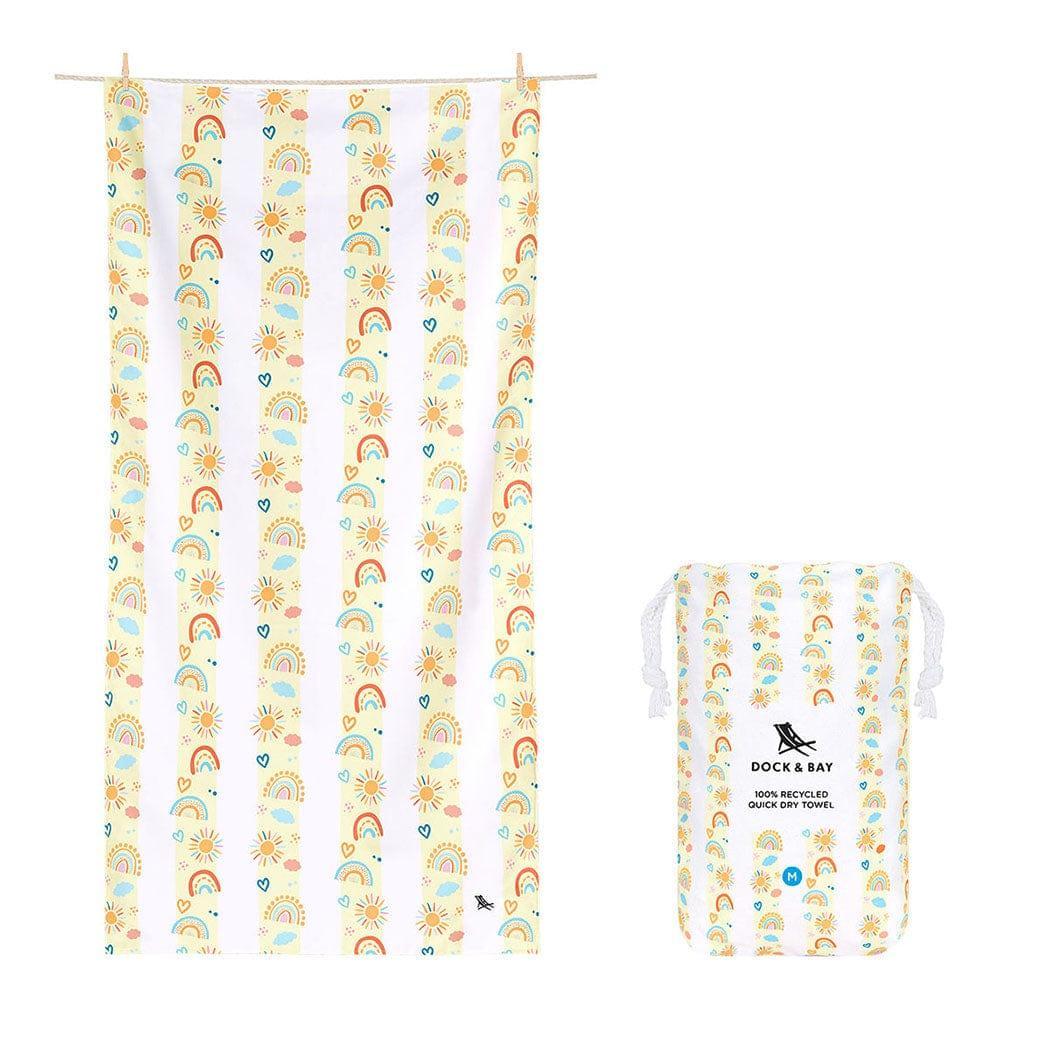 Dock & Bay KIDS Beach Towel | Quick Dry | Rainbow Road-1942353816552869888